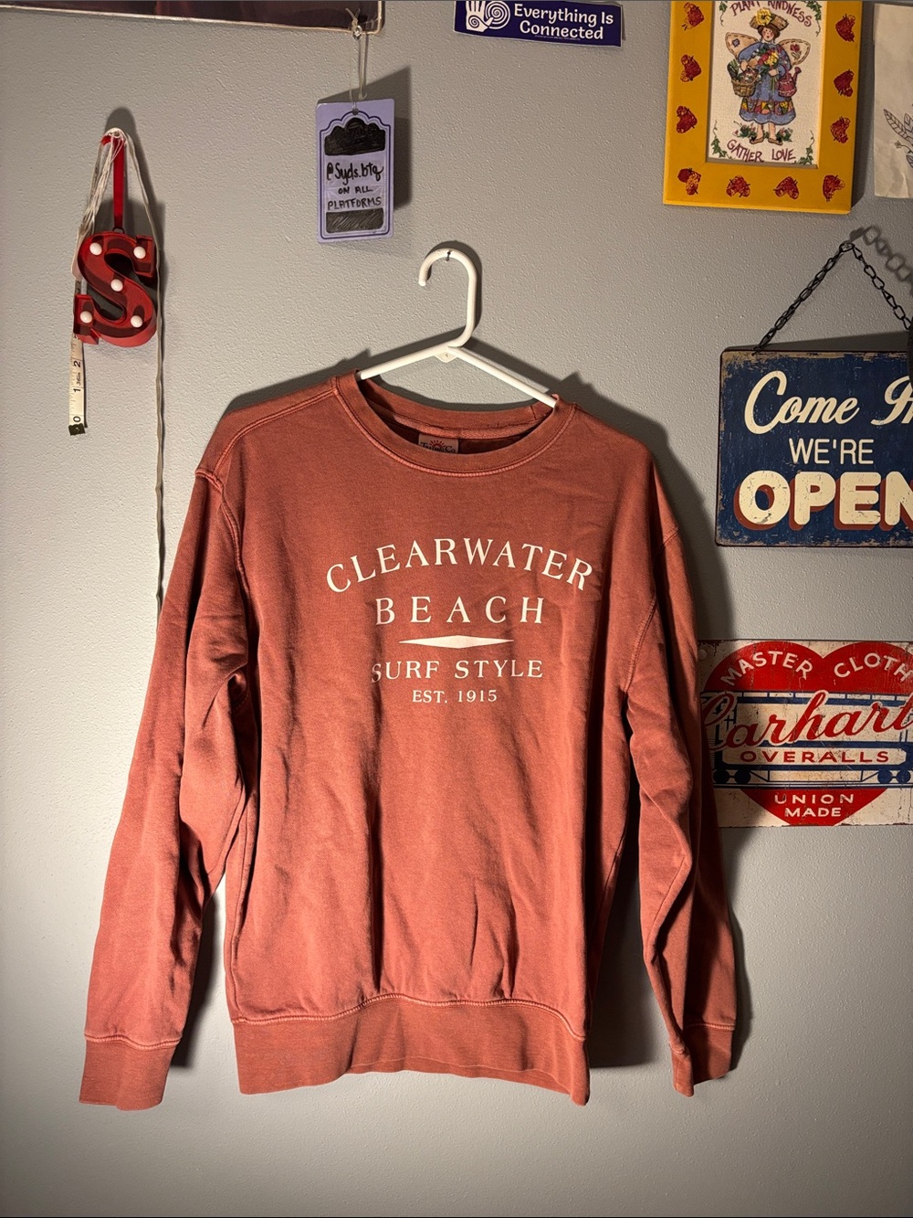 clearwater beach surf style Crewneck Sweater